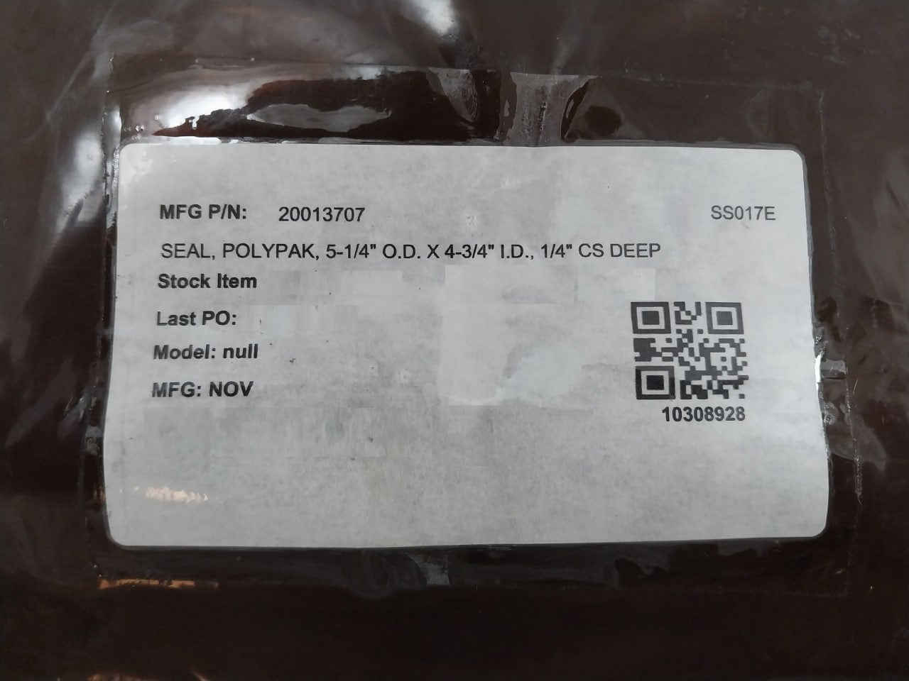 Nov 20013707 Seal Polypak 461525004750-375B 10308928 90A