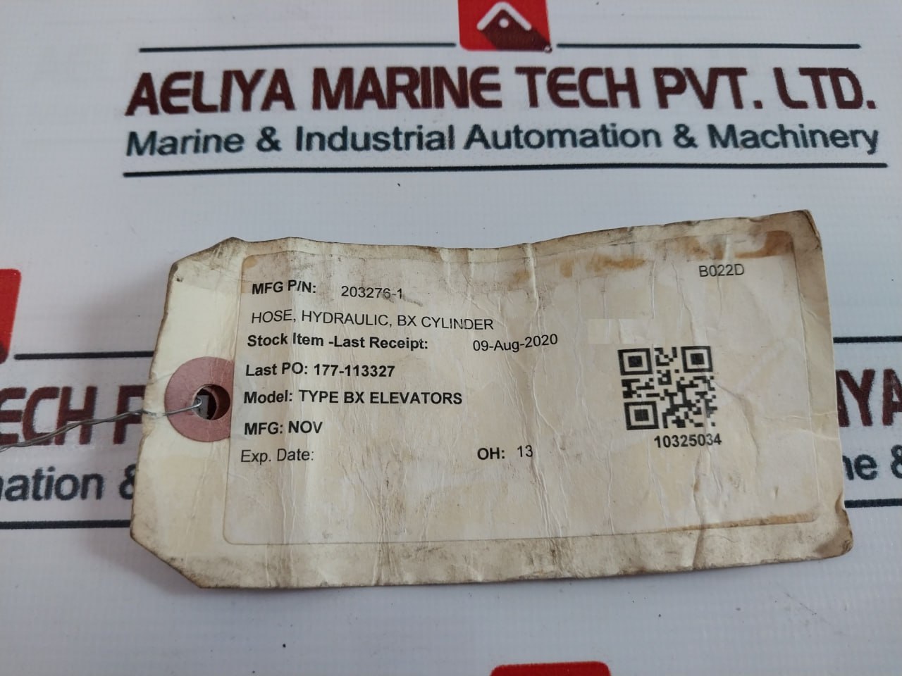 Nov 203276-1 Hydraulic BX Cylinder Hose 16667846-001