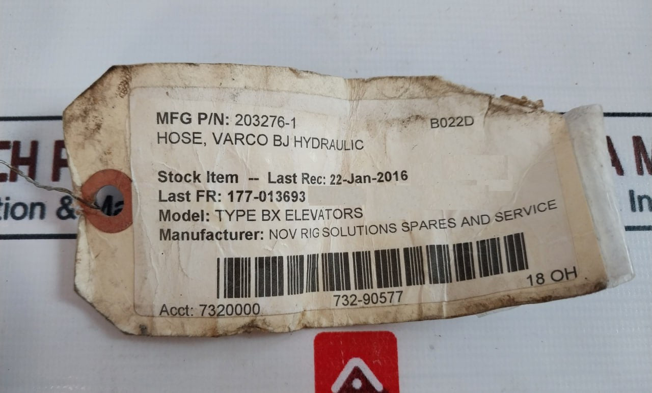 Nov 203276-1 Varco BJ Hydraulic Hose