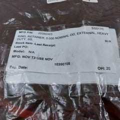 Nov 20350383 Heavy-duty External Retainer Ring 5.000 Nominal Od