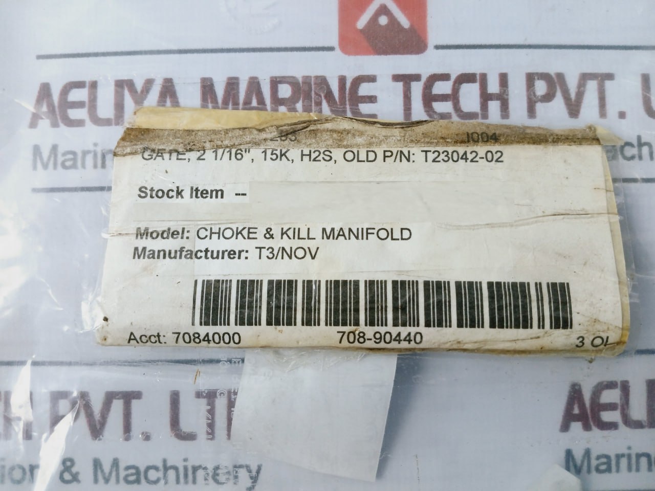 Nov 20363283 Slide Gate Valve T23042-02