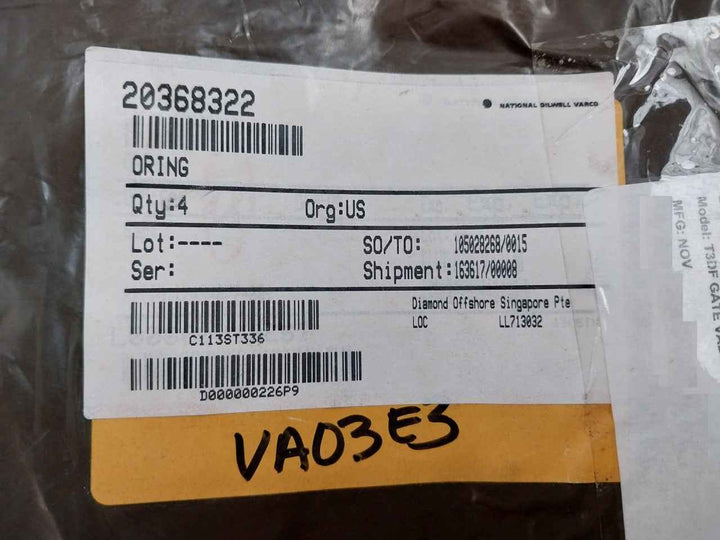 Nov 20368322 O-ring T3Df Gate Valve 3-1/16, 15K, B