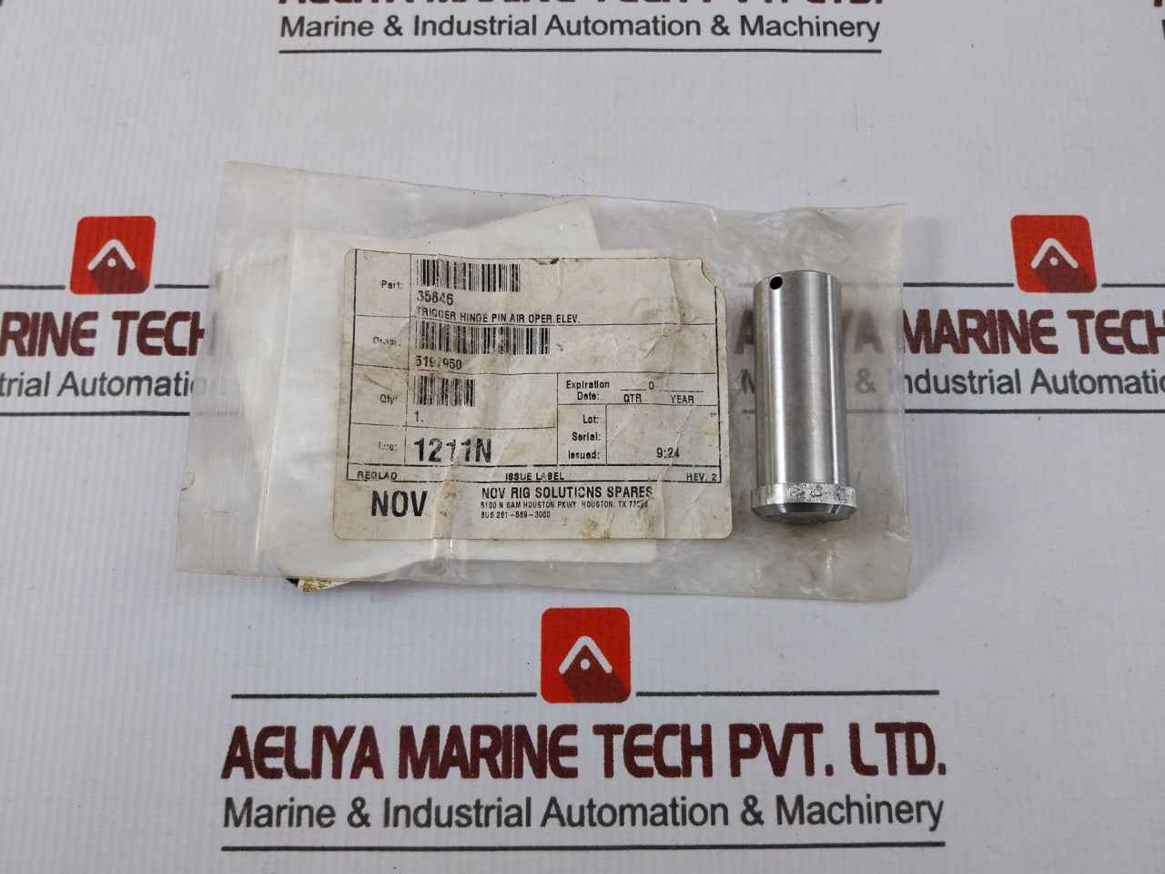 Nov 35646 Trigger Hinge Pin Air Operated Elevator Rev: 2