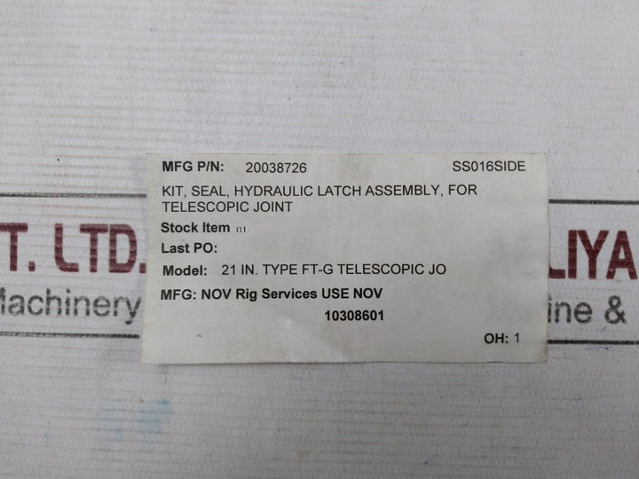Nov 461550041000-750B Seal Kit Hydraulic Latch 21