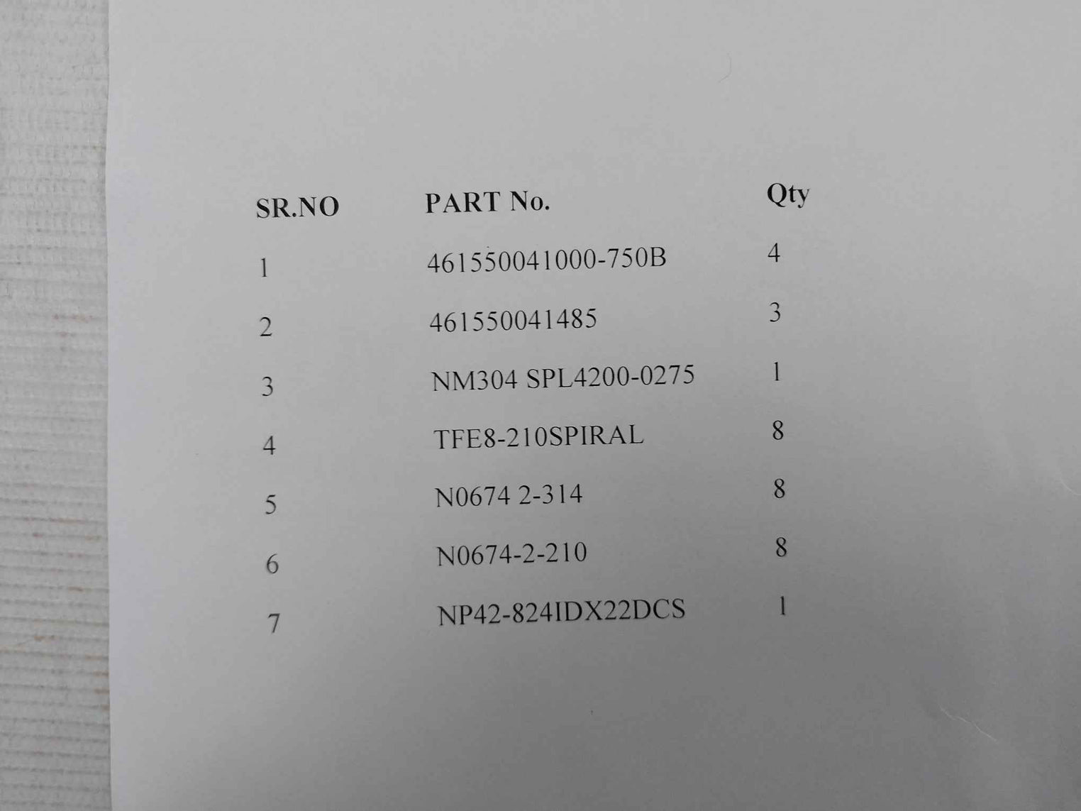 Nov 461550041000-750B Seal Kit Hydraulic Latch 21
