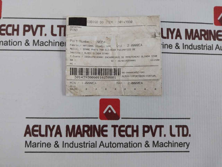 Nov 70354 Pneumatic Elevator Spare 30143930