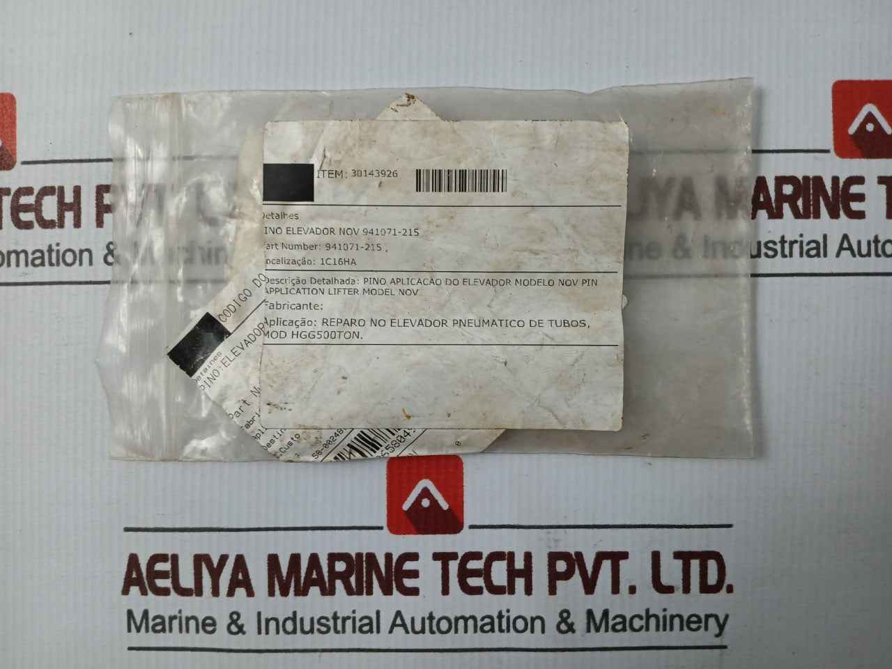 Nov 941071-215 Lifter Pin For Pneumatic Tube Elevator Hgg500Ton