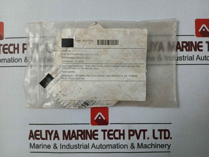 Nov 941071-215 Lifter Pin For Pneumatic Tube Elevator Hgg500Ton