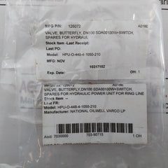 Nov Ah Ng100 Butterfly Valve Dn100 Hpu-o-448-4-1050-210