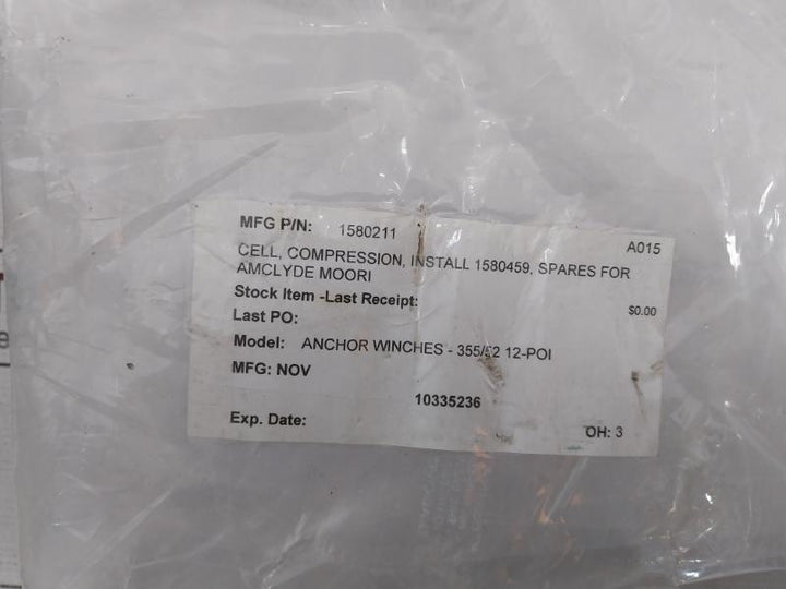 Nov Cc-475K-e9301-01 Compression Cell Anchor Winch Spares 1580211