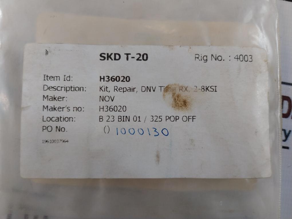 Nov H36020 O-ring Repair Kit 31909-hs Skd T-20