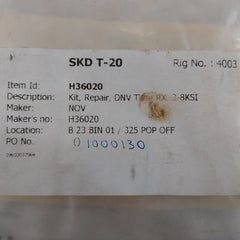 Nov H36020 O-ring Repair Kit 31909-hs Skd T-20