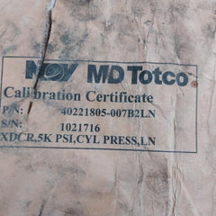 Nov Md Totco 40221805-007B2Ln Pressure Transducer 4-20 Ma