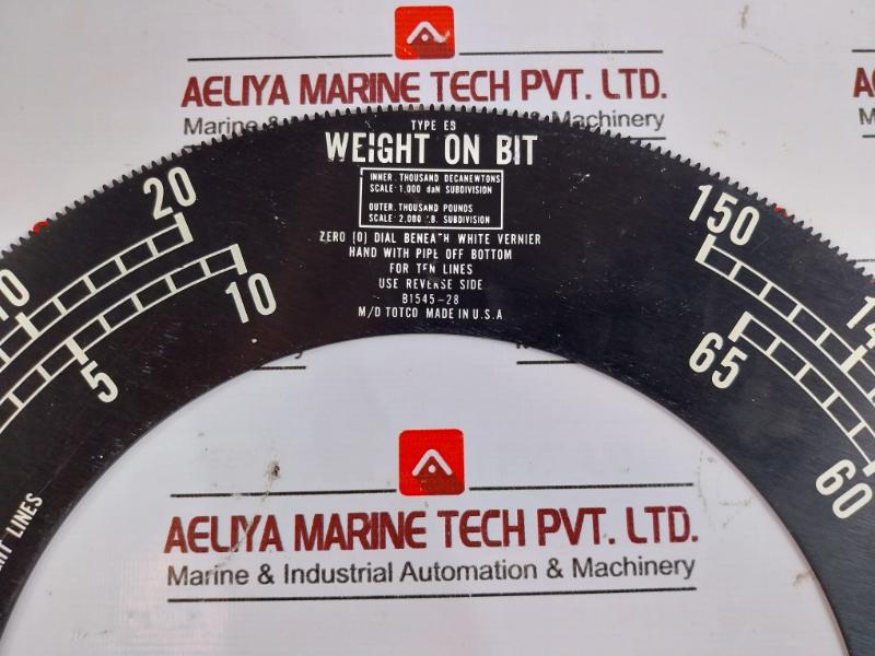 Nov Md Totco B1544-31 Indicator B1545-28