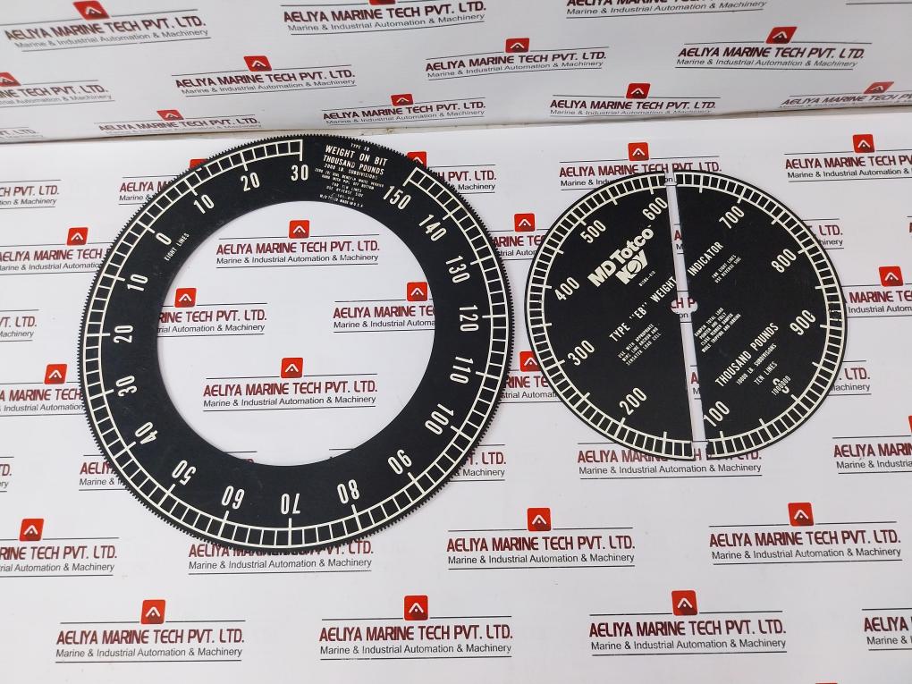 Nov Md Totco B1586-810 Type Eb Weight Indicator Set Dial.16” Eb.Lbs/D