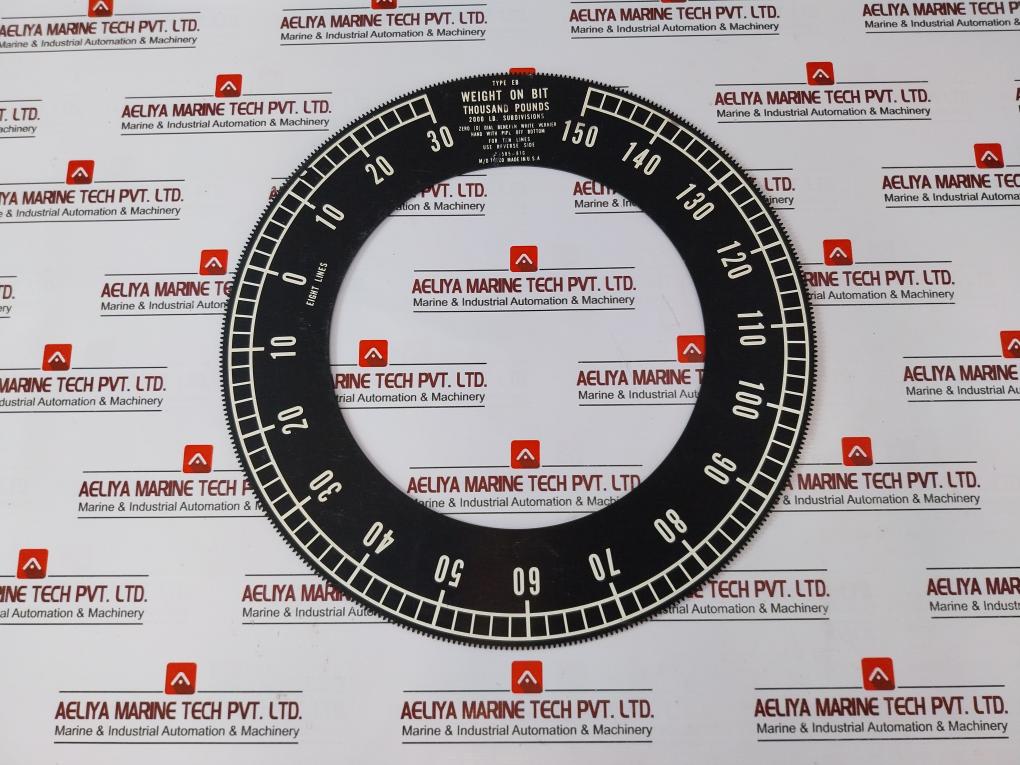 Nov Md Totco B1586-810 Type Eb Weight Indicator Set Dial.16” Eb.Lbs/D
