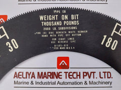 Nov Md Totco B1586-810 Type Eb Weight Indicator Set Dial.16” Eb.Lbs/D
