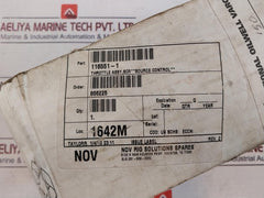 Nov Rig Smedvig 116551-1 Throttle Assy Scr Source Control