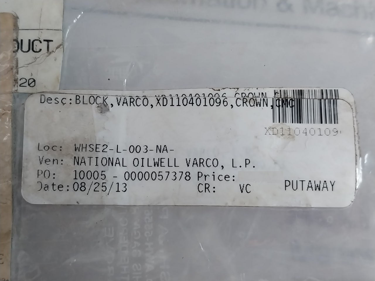 NOV XD110401096 CMC Crown Block