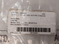 Nov 20363283 Slide Gate Valve T23042-02 , R18079