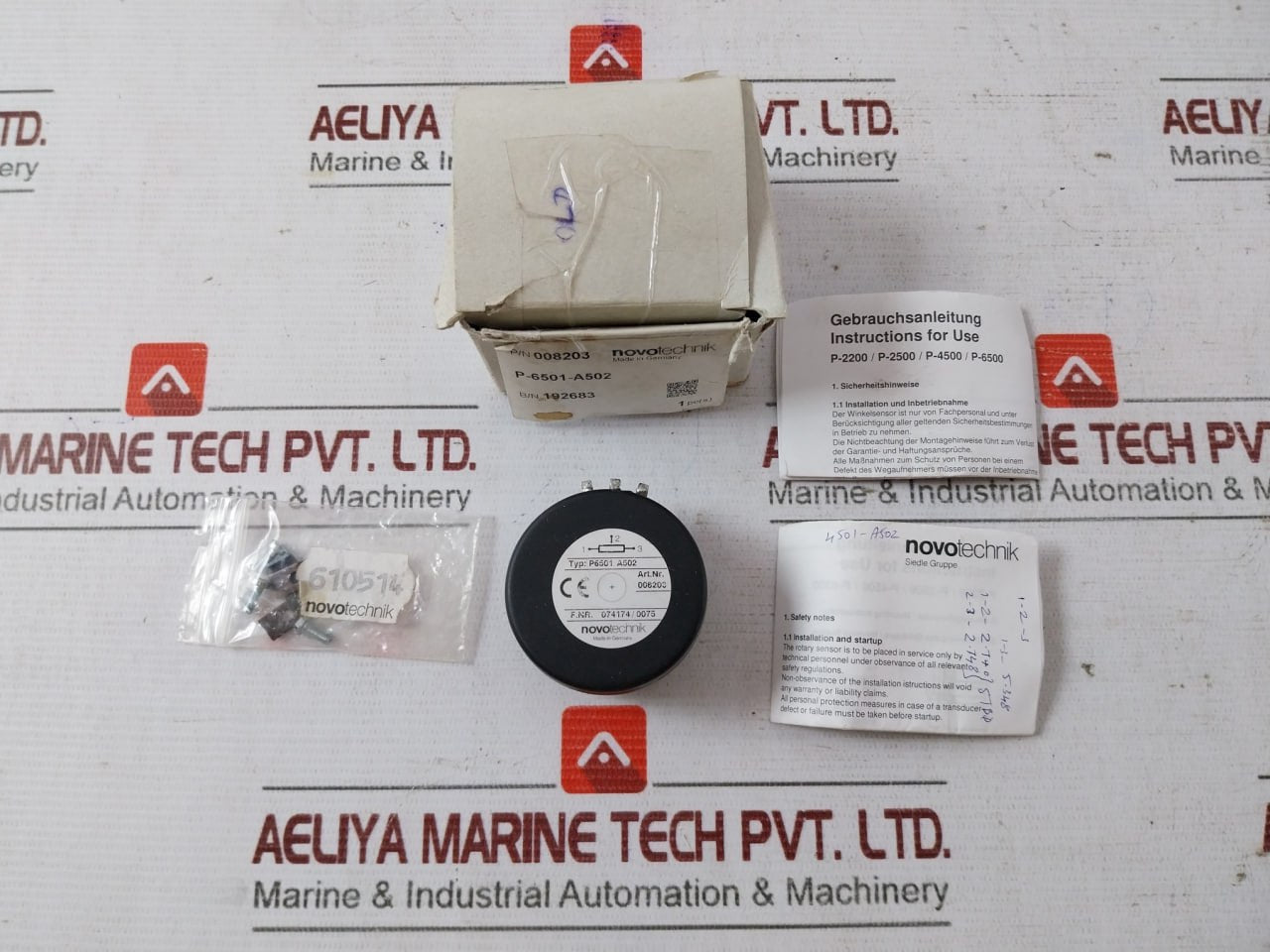 Novotechnik P6501 A502 Angular Potentiometer 192683 610514 518548/01