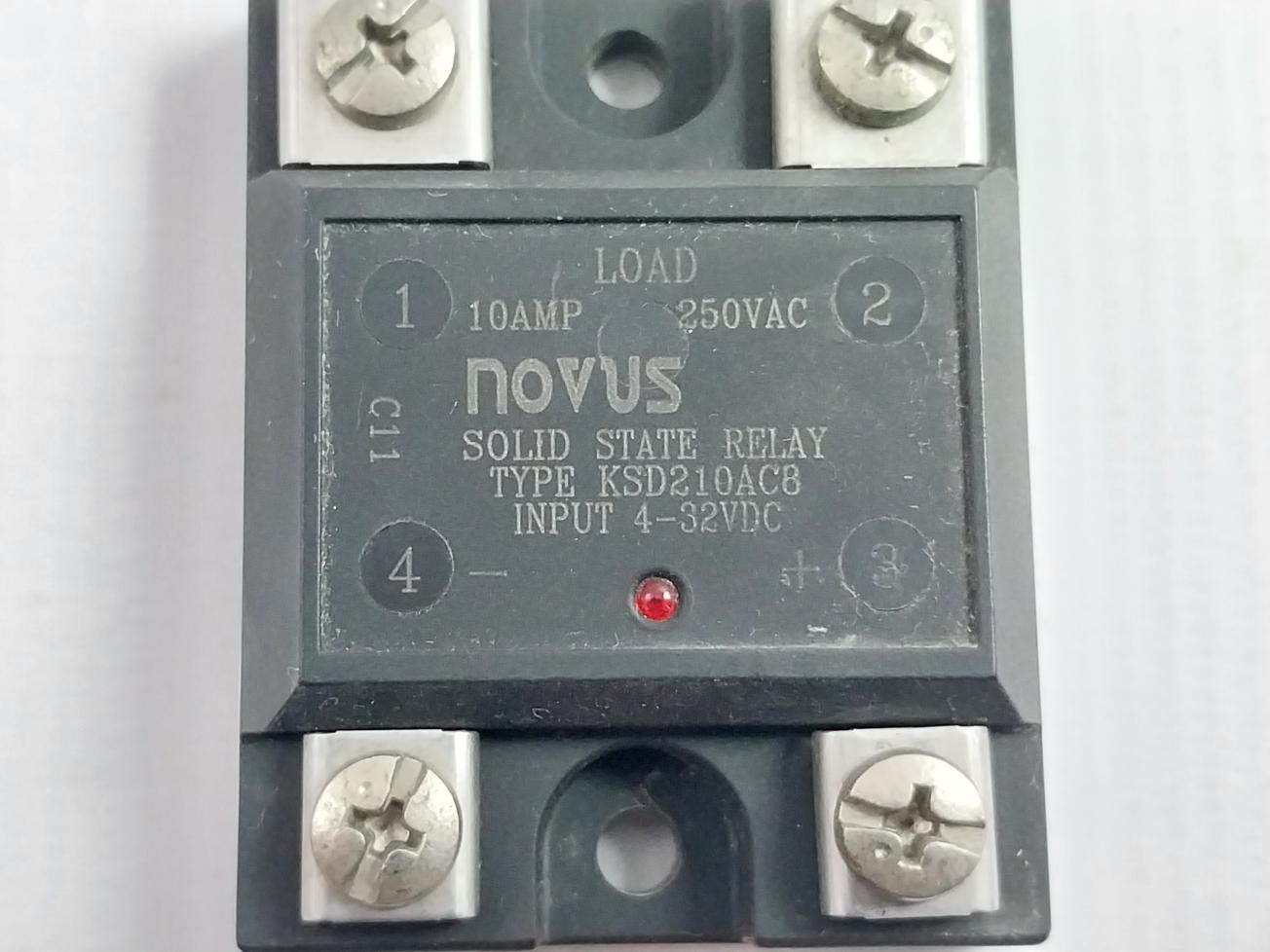 Novus Ksd210Ac8 Solid State Relay Input-4-32Vdc