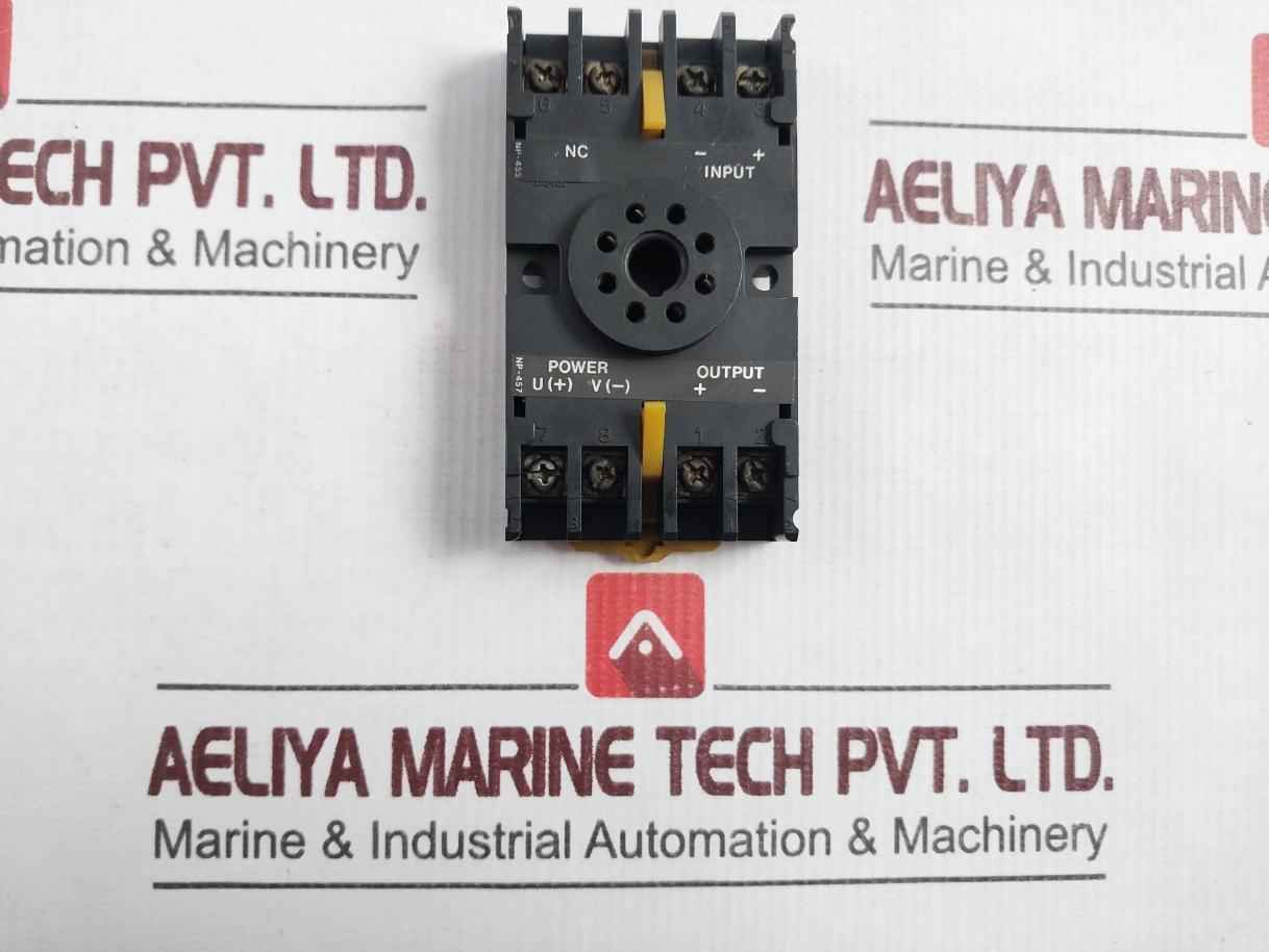 Np-455 250V 7.5A Rail Mount Power Relay Socket Base 09Z6Y7