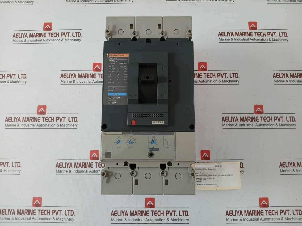 Ns-400L Str23Se 400 Compact Mccb Circuit Breaker 50/60Hz Merlin Gerin