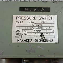 Ns-9-3 Pressure Switch Nakakita Seisakusho Ac100V 5A