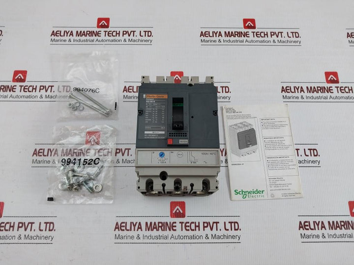 Ns100 N Circuit Breaker 750V 100A/ 40°C 50/60Hz Merlin Gerin