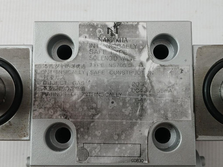Ns705-d-a Intrinsically Safe Type Solenoid Valve Dc4.5V 55Ma Nakakita