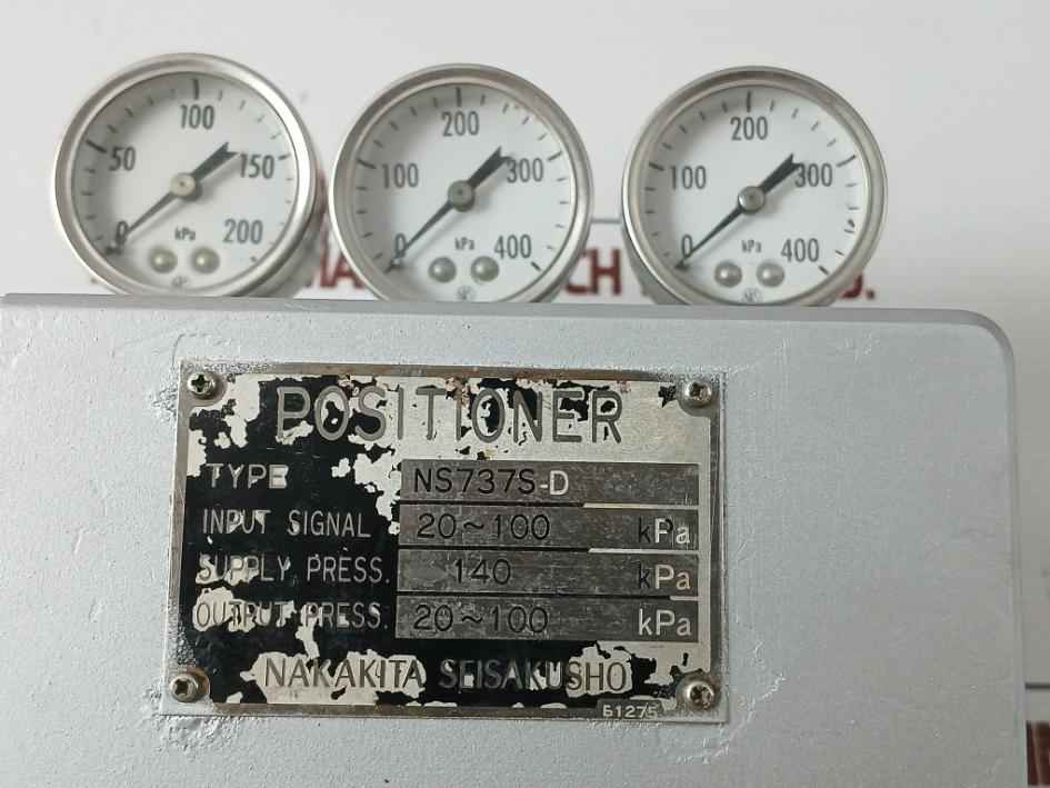 Ns737S-d Pneumatic Positioner Input Signal: 20~100 Kpa Brand Nakakita Seisakusho