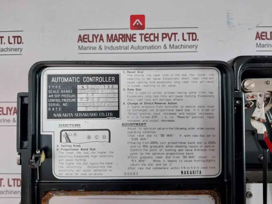 Ns Pbt 732 Automatic Controller Nakakita Seisakusho 0.2~1.0 Kgf/Cm2