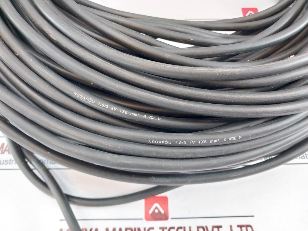 Nsgafou 1,8/3 Kv 1X6 Mm2 Connecting Cable 100 Meter