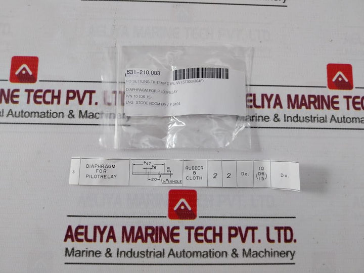 Nsk 51106 Diaphragm For Pilot Relay Kit 631-210.008 Jisb1532