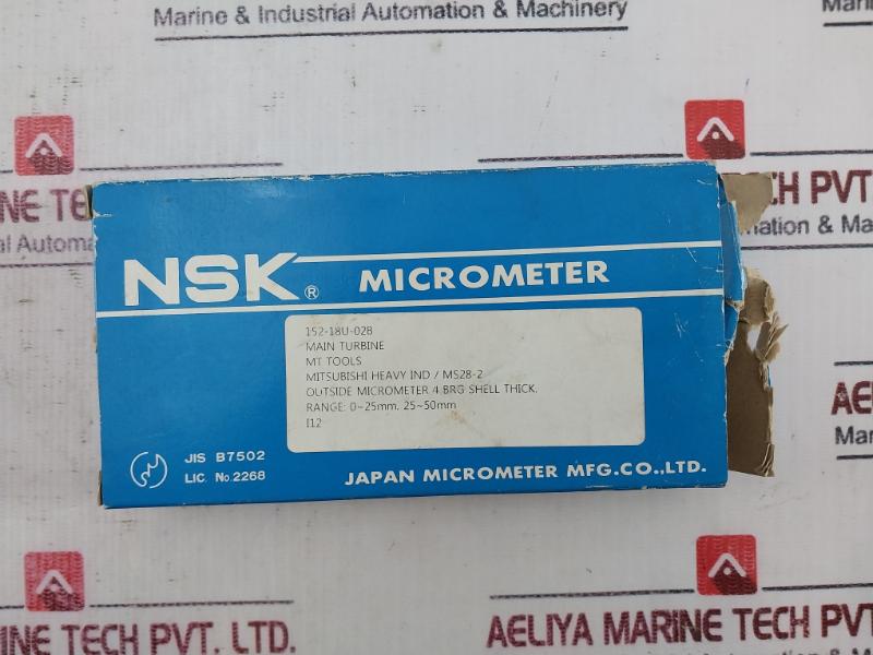 Nsk Yab03-m Outside Micrometer 25-50Mm