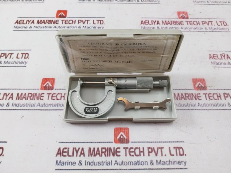 Nsk Yd01-m Outside Micrometer 0-25Mm Il0565