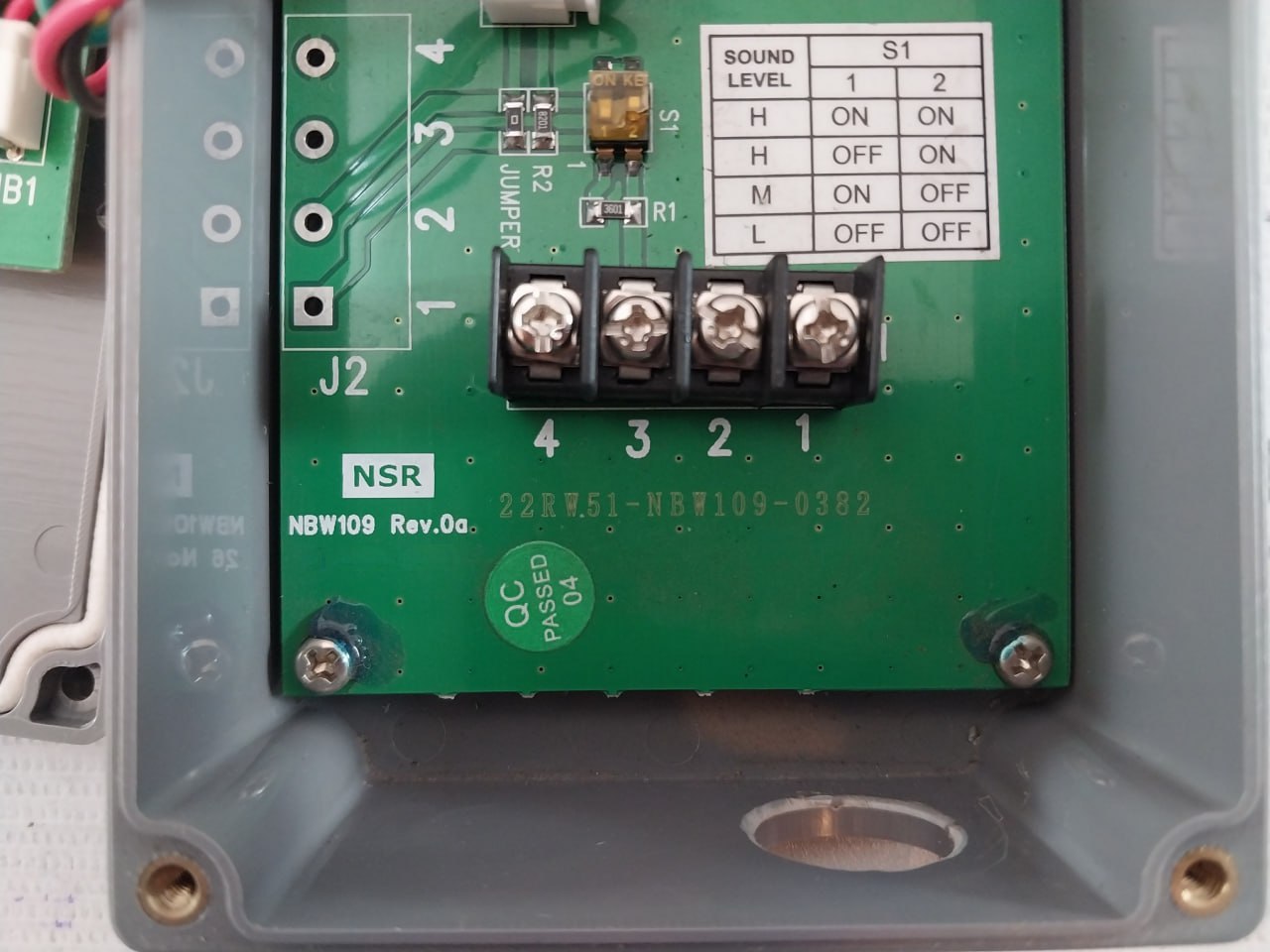 Nsr Nbw-1010A Bnwas Alarm Unit Rev.0A 22Rw51-nbw109-0382