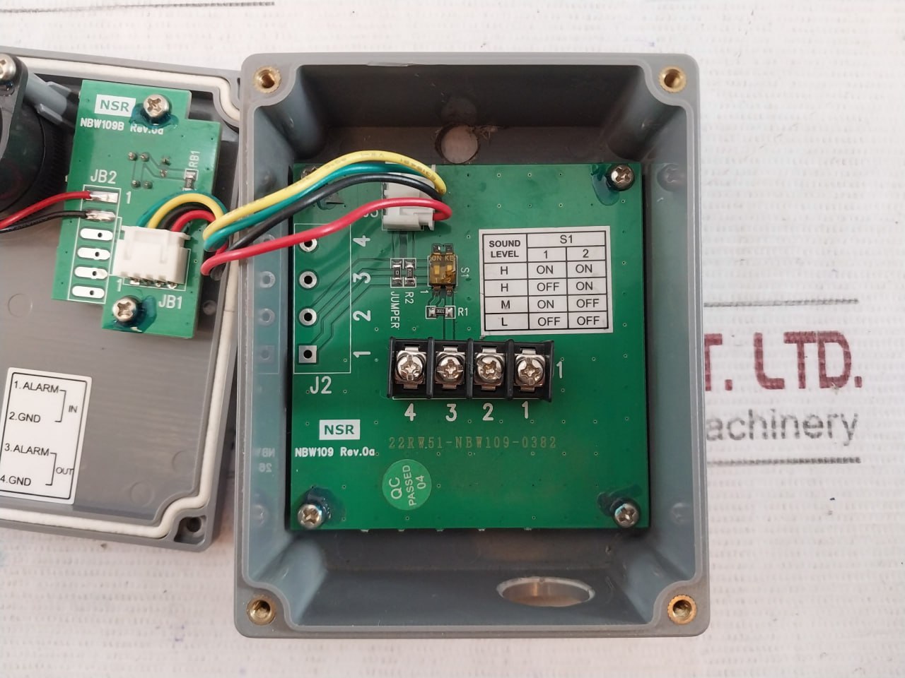 Nsr Nbw-1010A Bnwas Alarm Unit Rev.0A 22Rw51-nbw109-0382