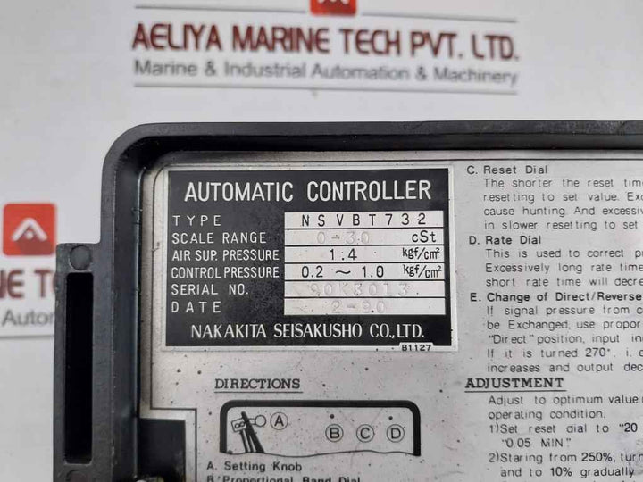 Nsvbt732  1.4 Kgf/Cm2 Nakakita Seisakusho Viscosity Automatic Controller