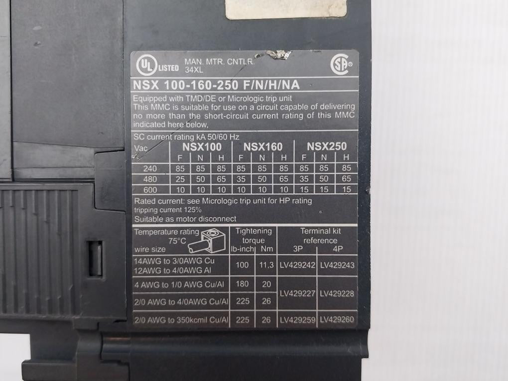 Nsx100n-Compact-Circuit-Breaker-By-Schneider-Electric-800v-50-60hz-Lv429006-9
