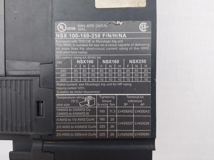 Nsx100n-Compact-Circuit-Breaker-By-Schneider-Electric-800v-50-60hz-Lv429006-9