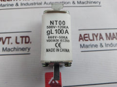 Nt00 100A Knife Contact Fuse Protector 660V~ 50Ka