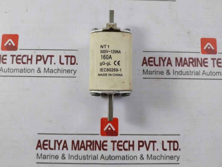 Nt1 160A Fuse Link For High Power Safety Device 500V-120Ka Iec 60269-1