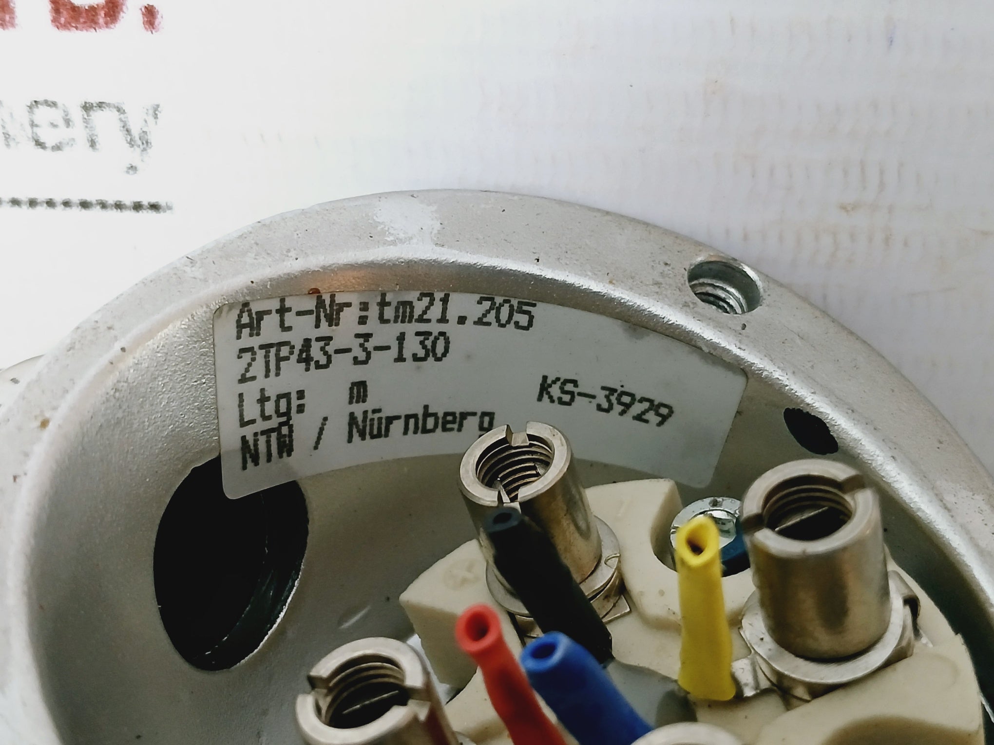 NTW TM21.205 Thread Thermocouple Temperature Sensor 2TP43-3-130 KS-3929