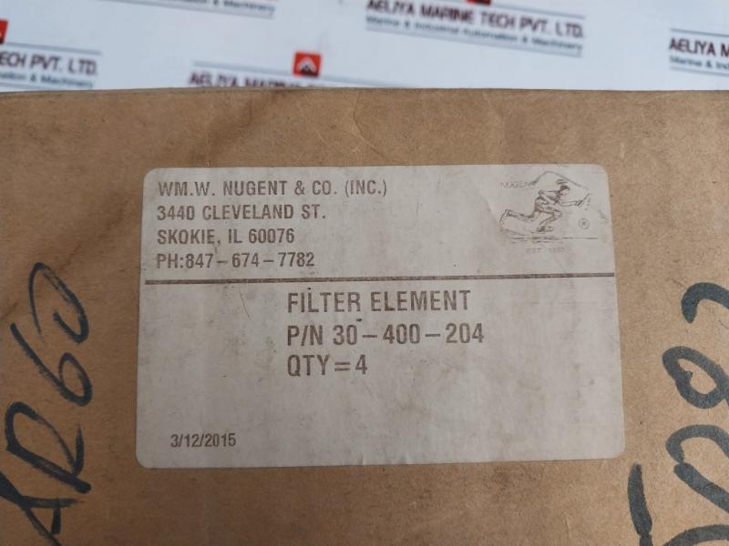 Nugent 30-400-204 Filter Element Cartridge