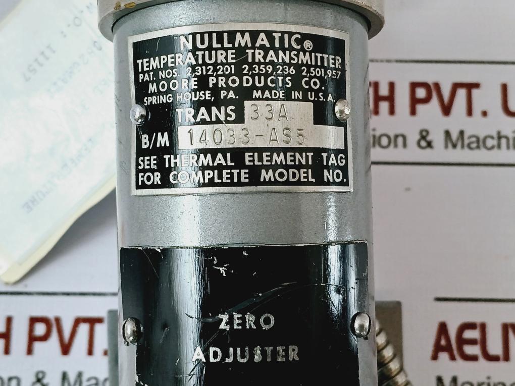 Nullmatic 33a5079 Temperature Transmitter 250-0-250f 