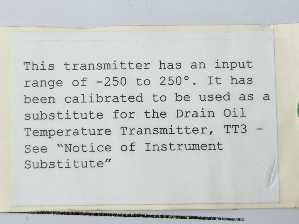 Nullmatic 33a5079 Temperature Transmitter 250-0-250f 