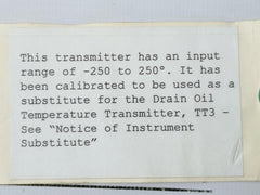 Nullmatic 33a5079 Temperature Transmitter 250-0-250f&nbsp;