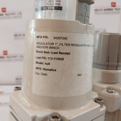 Numatics 34207242 Filter Regulator And Lubricator Ar60-10G-b 1.0Mpa 0.05-0.85Mpa